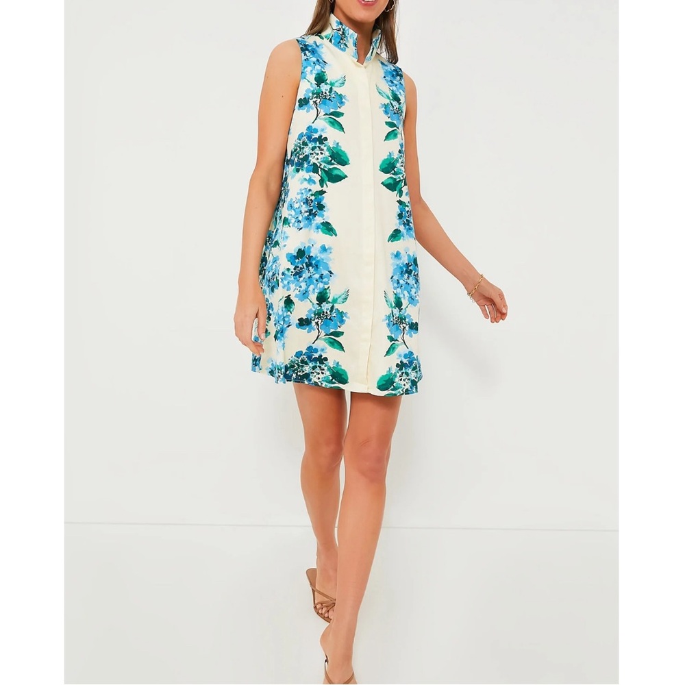Tuckernuck Water's Edge Hydrangea Sleeveless Charlie Dress - Picture 2 of 15